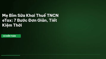 mẹ bỉm sữa khai thuế
