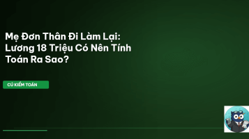 mẹ đơn thân đi làm lại