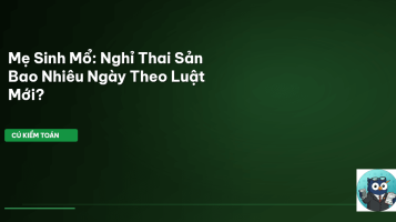 nghỉ thai sản sinh mổ