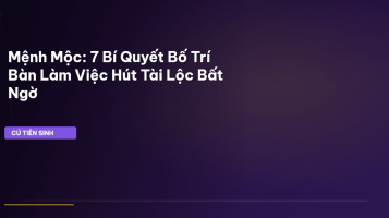 phong thủy mệnh mộc