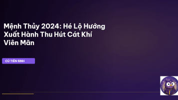 Hướng xuất hành mệnh Thủy 2024