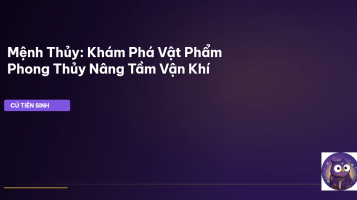 vật phẩm phong thủy mệnh thủy