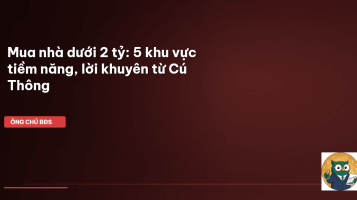 mua nhà dưới 2 tỷ