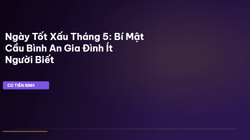 ngày tốt xấu tháng 5