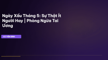 ngày xấu tháng 5