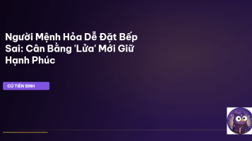 phong thủy phòng bếp mệnh hỏa