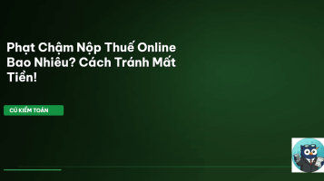 phạt chậm nộp thuế online