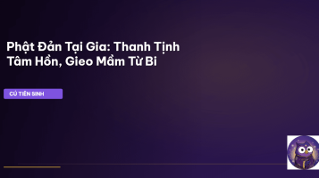 cúng Phật Đản tại nhà