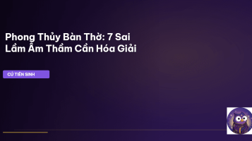 phong thủy bàn thờ