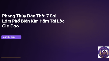 phong thủy bàn thờ
