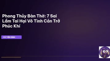 phong thủy bàn thờ