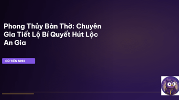 phong thủy bàn thờ