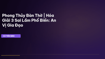 phong thủy bàn thờ