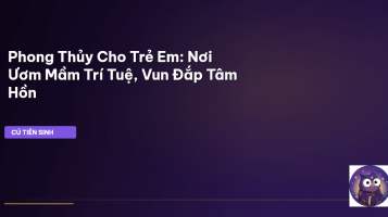phong thủy cho trẻ em