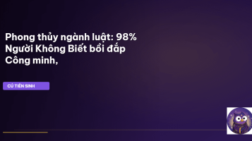 phong thủy ngành luật