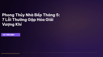 phong thủy nhà bếp
