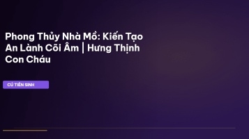 phong thủy nhà mồ