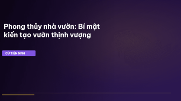 phong thủy nhà vườn