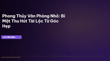 phong thủy văn phòng nhỏ