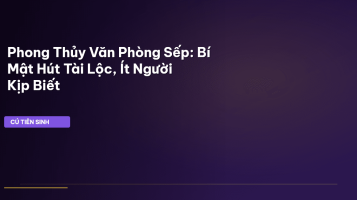 phong thủy văn phòng sếp