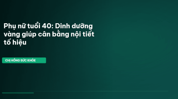 phụ nữ tuổi 40