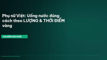 uống nước đúng cách cho phụ nữ