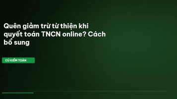 giảm trừ từ thiện TNCN