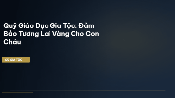 quỹ giáo dục gia tộc