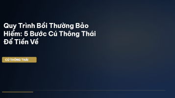 quy trình bồi thường bảo hiểm