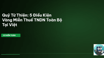 miễn thuế quỹ từ thiện