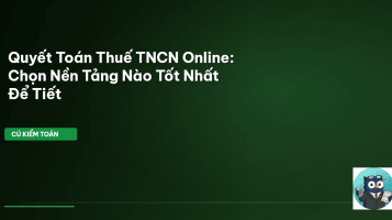 quyết toán thuế TNCN online