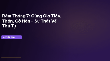 thứ tự cúng rằm tháng 7