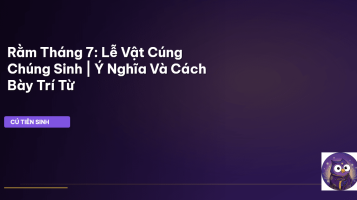cúng chúng sinh rằm tháng 7