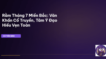 văn khấn Rằm tháng 7 Miền Bắc