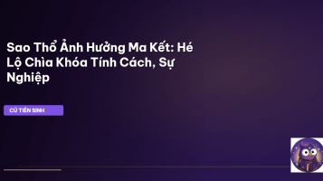 Sao Thổ ảnh hưởng Ma Kết