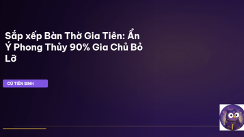 sắp xếp bàn thờ gia tiên