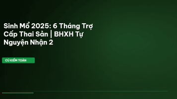 trợ cấp thai sản sinh mổ
