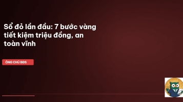 làm sổ đỏ lần đầu