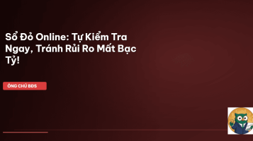 kiểm tra sổ đỏ online