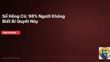 sổ hồng nhà đất cũ