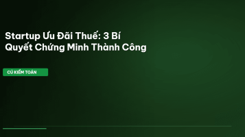 startup ưu đãi thuế