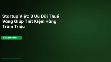 ưu đãi thuế startup