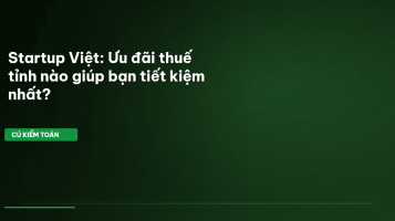 ưu đãi thuế startup