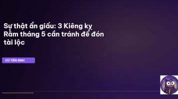 kiêng kỵ Rằm tháng 5