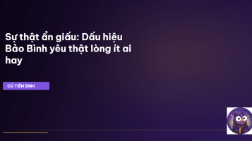 Bảo Bình yêu thật lòng