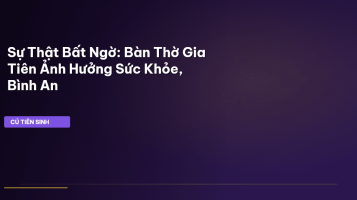 phong thủy bàn thờ