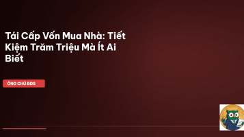 tái cấp vốn mua nhà