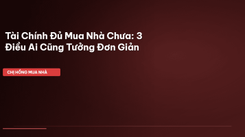 tài chính mua nhà