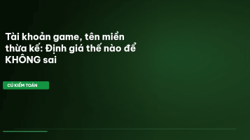 định giá tài khoản game