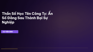 thần số học tên công ty